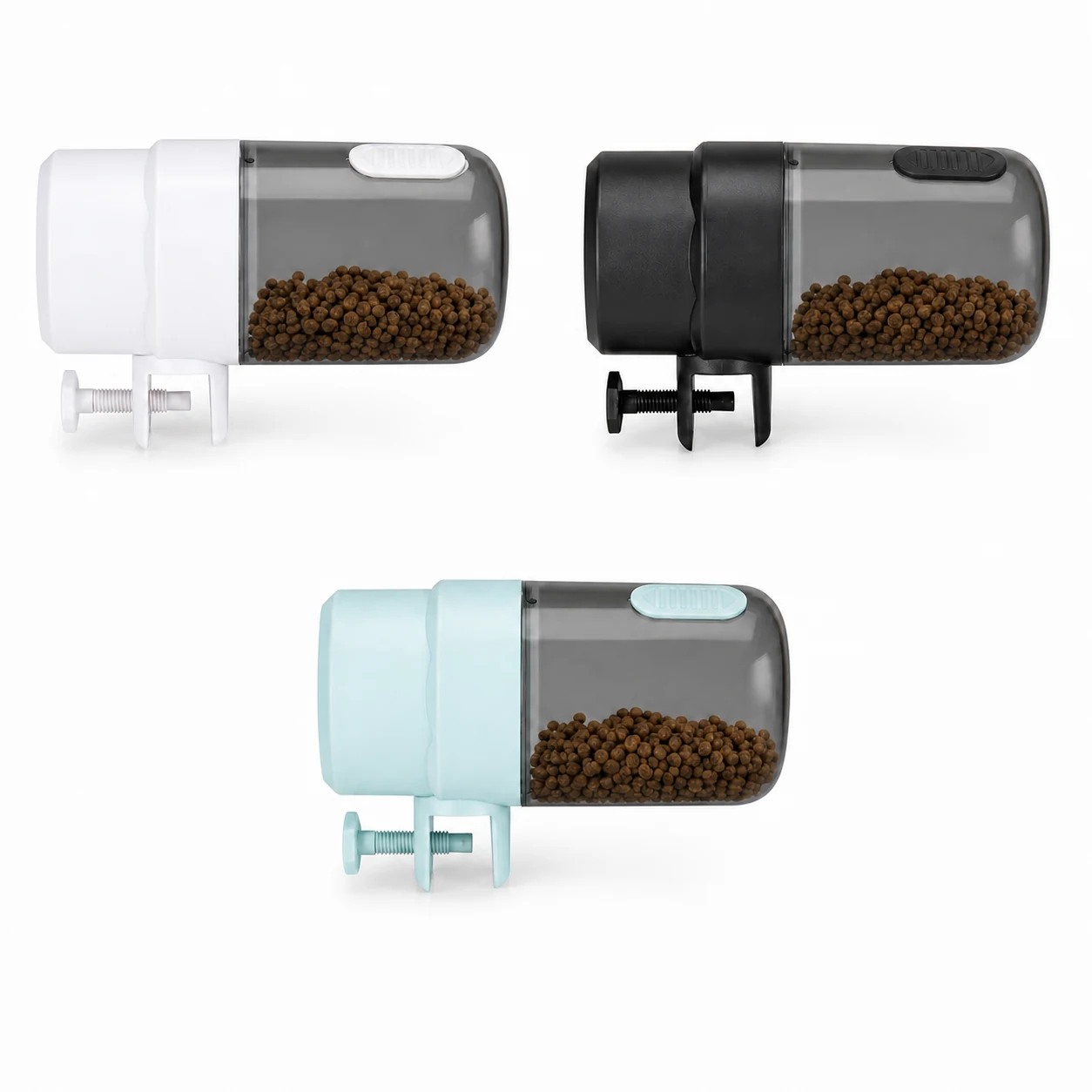 GW-F019 horizontal automatic fish feeder in three colors