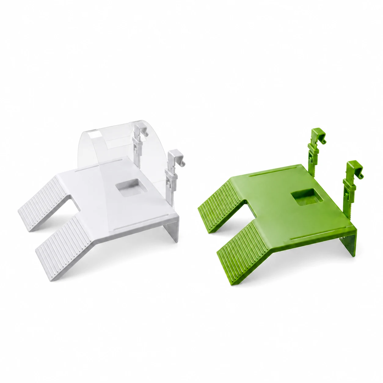 GW-T012 adjustable turtle basking platforms in white and green